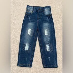 Classic Distressed Kids Denim Jeans